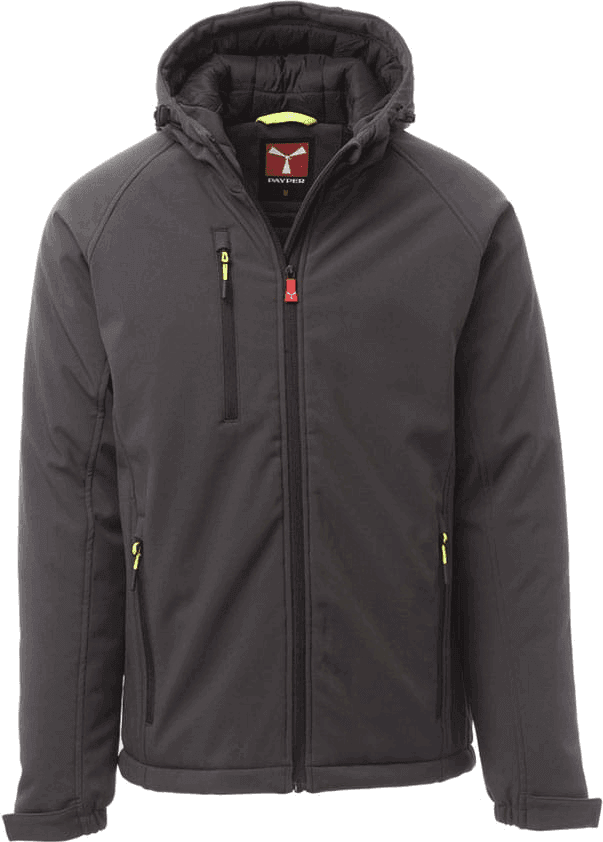Payper Gale podstavljena softshell jakna u antracit sivoj boji, s kapuljačom