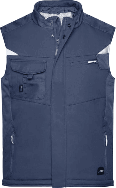 James & Nicholson JN825 softshell radni prsluk u tamnoplavoj boji