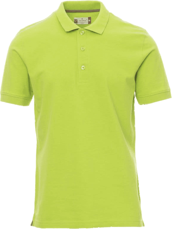 Payper Venice polo majica kratkih rukava s tri gumba u limeta zelenoj boji